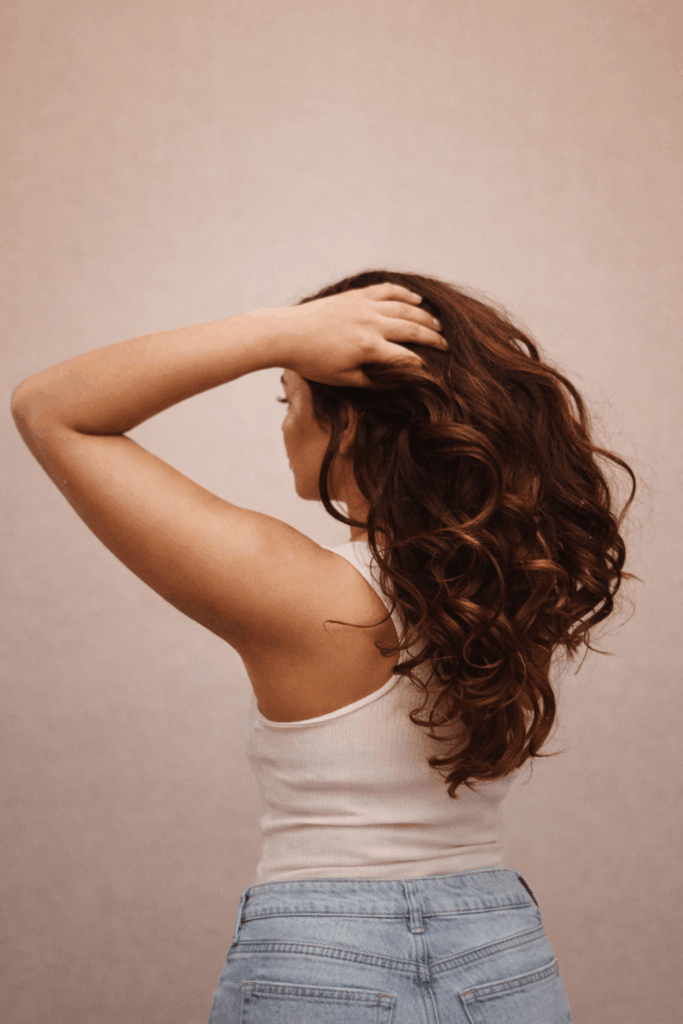 Haare braun lang öl für Haare